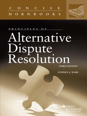 cover image of Principles of Alternative Dispute Resolution
